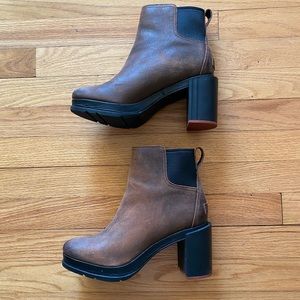 Sorel Blake Block-Heel Leather Chelsea Waterproof Boot